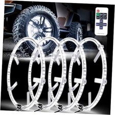 4PCS 17" Super Bright Double Row White Wheel Lights Rim Lights 17in-doublerow