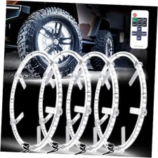 4PCS 17" Super Bright Double Row White Wheel Lights Rim Lights 17in-doublerow