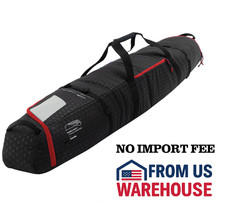 Kulkea Kantaja Ski Bag 190cm Padded Travel Gear Bag Black / Red