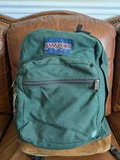 Vintage Jansport Backpack Made In USA Leather...