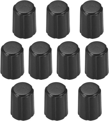 uxcell 10pcs,4x6mm D Type Potentiometer Control Knobs for Electric Black 