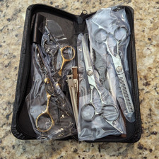 10 PC Professional Hair Cutting Scissor Set Thinning Texturizing Straight Shears