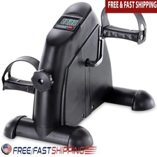 Mini Exercise Bike Under Desk Portable Cycle Leg & Arm Workout Digital Display