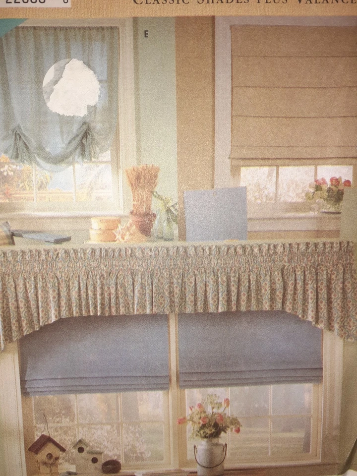 Simplicity 8353 Curtains Swag Shades Valances Home Sewing Pattern Window UC FF - Image 2 of 4
