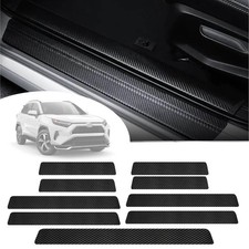 Car Door Sill Protector Compatible with Toyota RAV4 2025-2016 LE XLE Hybrid A...