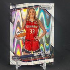 2025 Panini Prizm WNBA #145 Lucy Olsen White Seismic Prizms