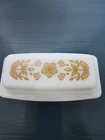 Vintage 1970s Pyrex Butterfly Gold Butter Dish 72-B