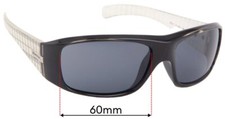 SFx Replacement Sunglass Lenses fits Smith Effect - 60mm Wide