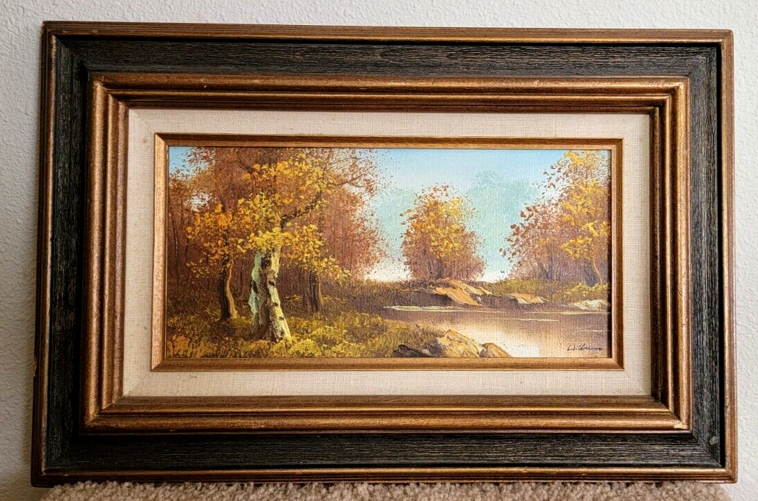 Vintage Landscape Oil Painting Signed WILLIAMS Framed eBay