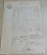 Purchase letter Landau (Palatinate) 1847, military pensioner J.J. HERTH, field to JELITO
