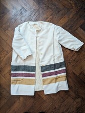 Toast Coat, Cream/stripe, Size 14
