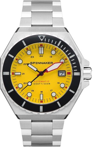 Cinturino Bracciale In Acciaio Inox 316L Massiccio Per Orologio Spinnaker – 22mm Due Toni