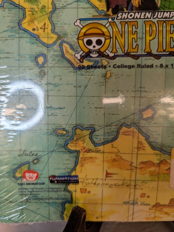 One Piece Spiral Notebook 8" X 10.5" College Ruled 80 Sheets Shonen Jump NEW! - Image 3 of 4