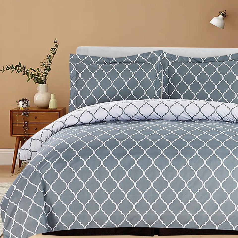 Пододеяльник комплект роскошь 1800 серии 3 изделия комплект постельного белья 100% матовый микрофибры - Изображение 3 из 4