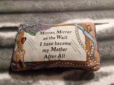 Decorative Tapestry Novelty Pillow Disney Like Quote "Become My Mother After All