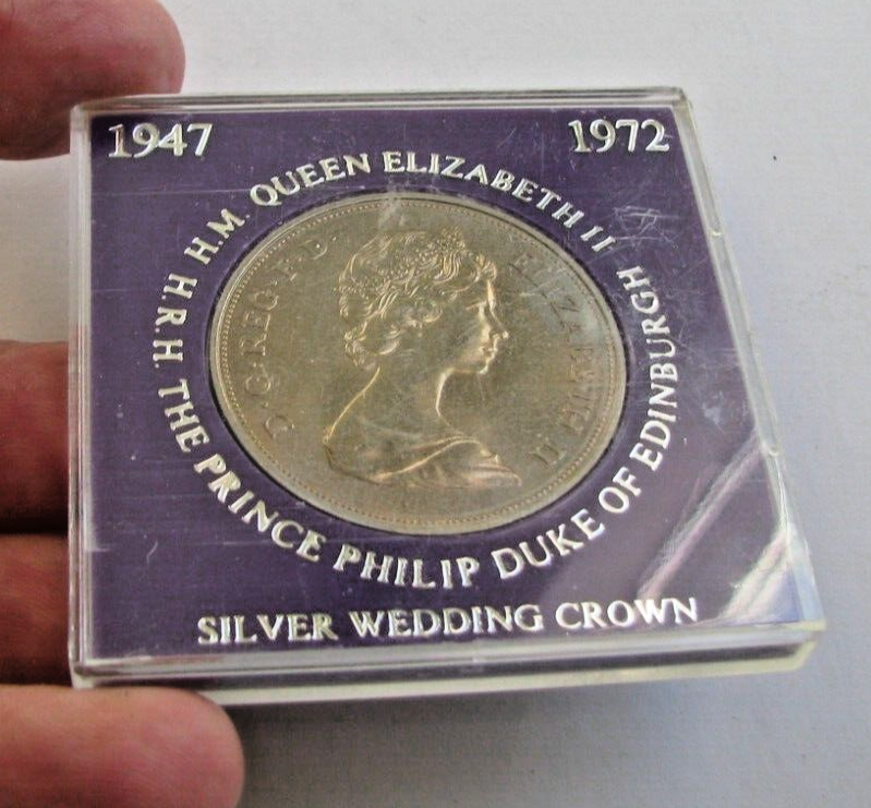 1947-1972 Silver Wedding Crown Elizabeth II The Queen Geat Britain