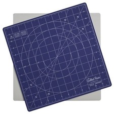 Rotating Cutting Mat 12x12 Inch Blue Square 360 Self Healing Locking