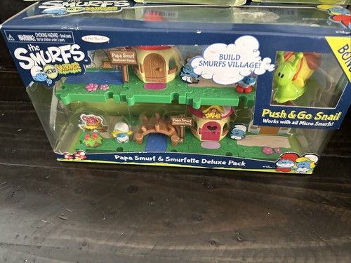 The Smurfs Micro Village Set of 3! Harmony, Pirate,Clown,Series #3 + Deluxe Pack - Picture 5 of 15