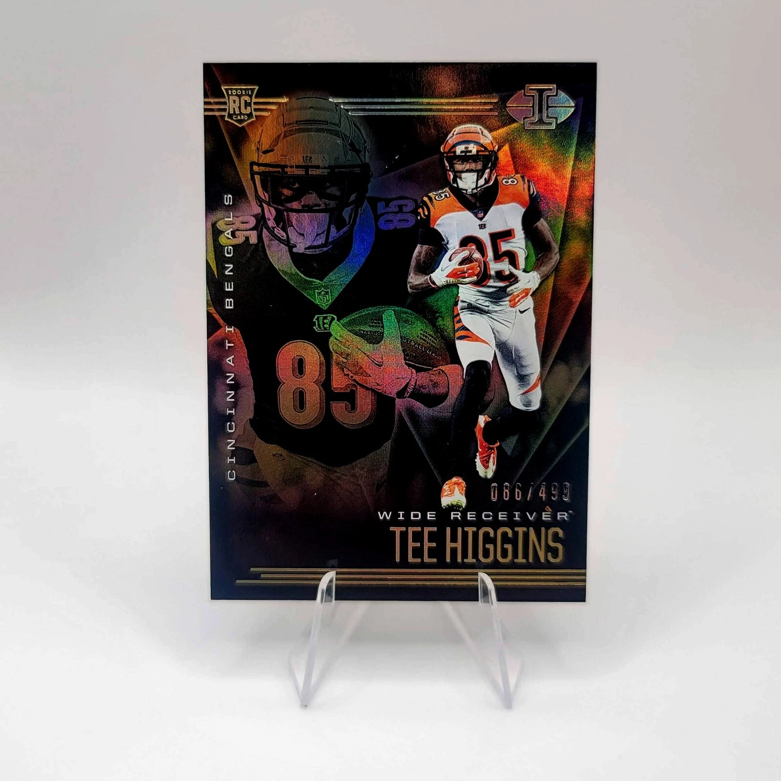 2020 Panini Illusions - Tee Higgins #21 Trophy Collection Bronze /499 (RC)