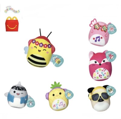 2023 McDONALD'S Squishmallow Plush HAPPY MEAL TOYS-set Of 6 Toys #2,3,4 ...