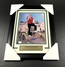 JACK NICKLUAS SIGNED AUTOGRAPHED 8X10 PHOTO FRAMED LAST BRISTISH OPEN JSA COA