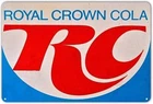 Metal Tin Sign Royal Crown RC Cola Logo Soda Pop Ad Vintage Style Retro Wall Dec