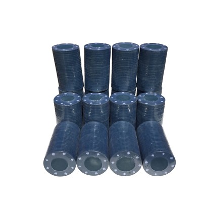 1000 x BLAUE VOLLE BREITE POKER ROULETTE CASINO CHIPS - GEEIGNETE DESIGNMARKEN  