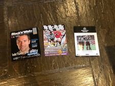 Job Lot 3 X NEWCASTLE UTD V MANCHESTER UTD Program 2000- 2008 VGC