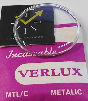 VERRE MONTRE 32.7 mm FRETTE BAGUE TENSION CHROMÉE
