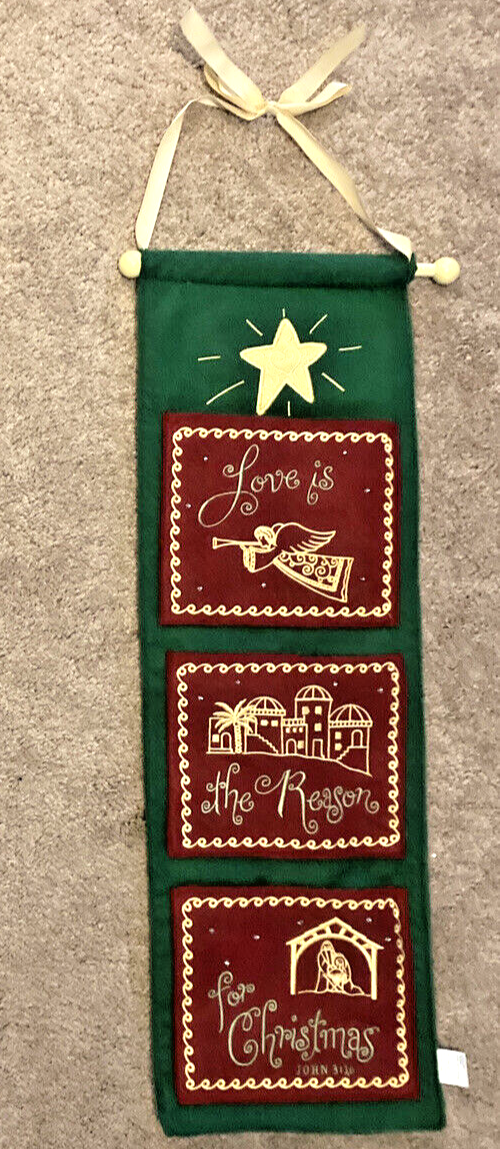 Christmas Card Holder Felt Wall Hanger with 