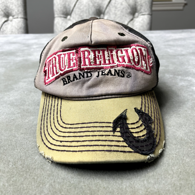 帽子 True religion 00s archive cap Vintage True Religion Hat Cap Strap Back Distressed Spell Out Logo