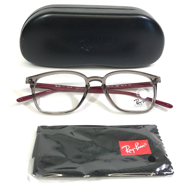 Ray-Ban Eyeglasses Frames RB7185 8083 Clear Gray Red Square  display picture 1
