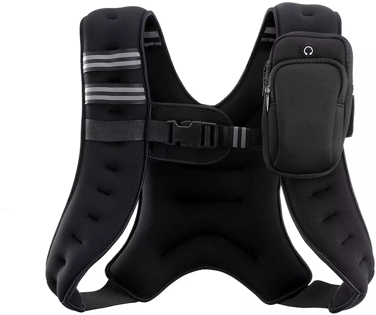 ZELUS Weighted Vest 20 LB Weight Vest with Reflective Stripe for Workout