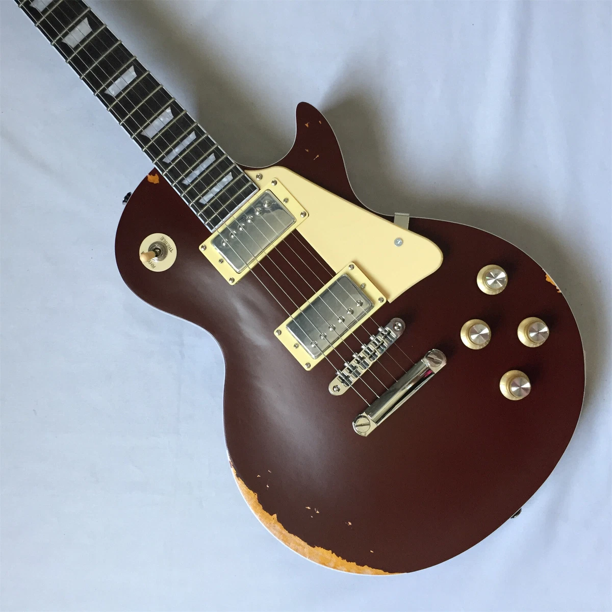 Brown electric sale guitar