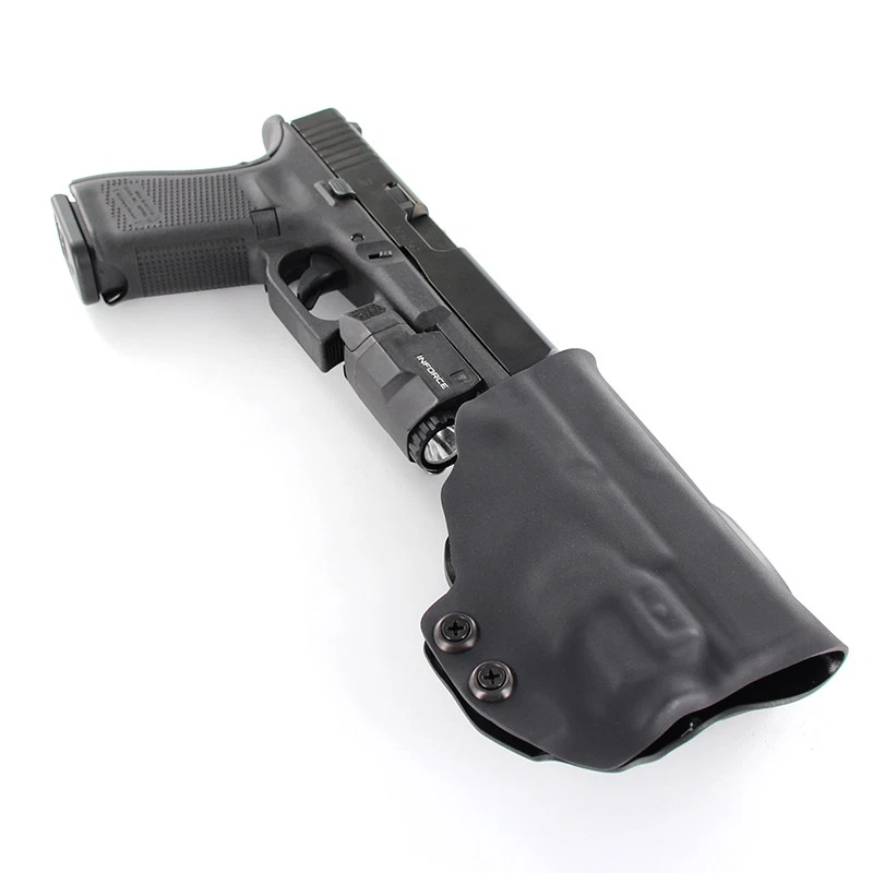 OWB KYDEX PADDLE HOLSTER for guns with INFORCE APLc (COMPACT) - MATTE BLACK - Image 2 of 4