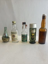 Lot of Vintage Mini Liquor Bottles - Variety of Brands