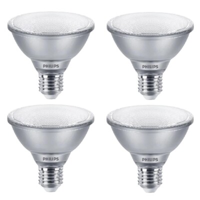 4 x Philips E27 LED PAR38 Reflector Lamp 13W Like 100W 25° Warm White Dimmable 90