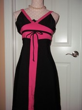  RUBY REX PINK BLACK HOMECOMING PARTY DRESS SLEEVELESS SZ 1