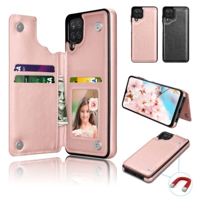 For Samsung Galaxy A12 A52 A72 5G Wallet Case Magnetic Leather