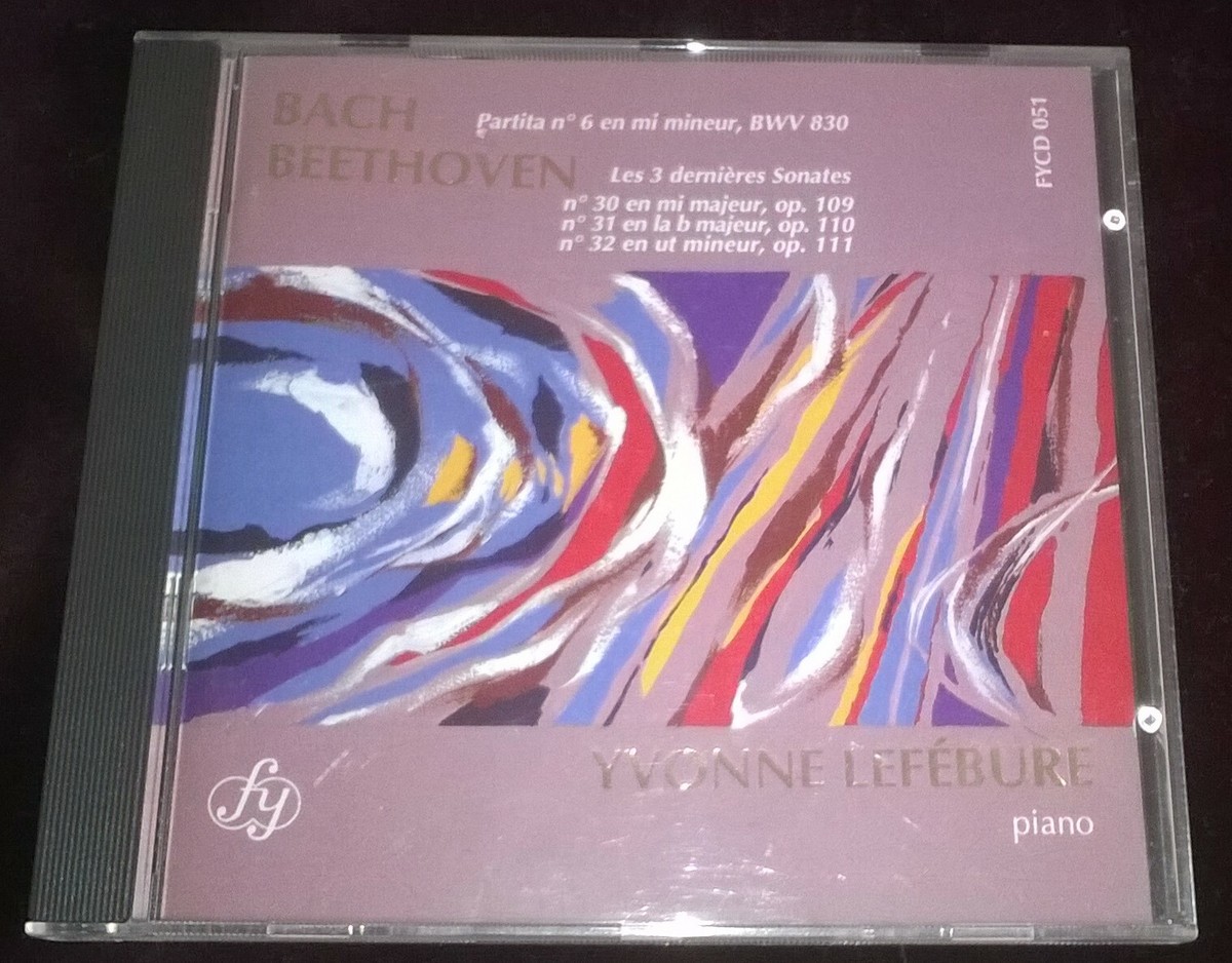Yvonne Lefebure Bach Beethoven CD FY FYCD 051 France 1991 Rare | eBay