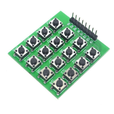 4x4 Matrix 16 Keypad 16 Botton Keyboard Module MCU Green Board for Arduino
