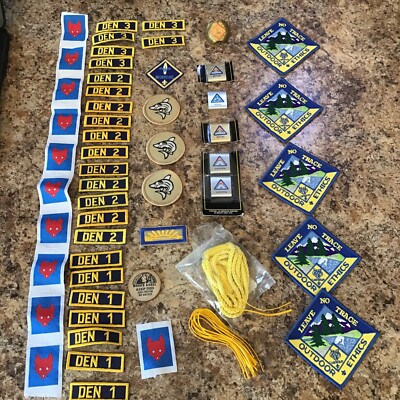 Lot of 50+ Boy Scout Patches Shark Patrol Leave No Trace Den Webelos And More