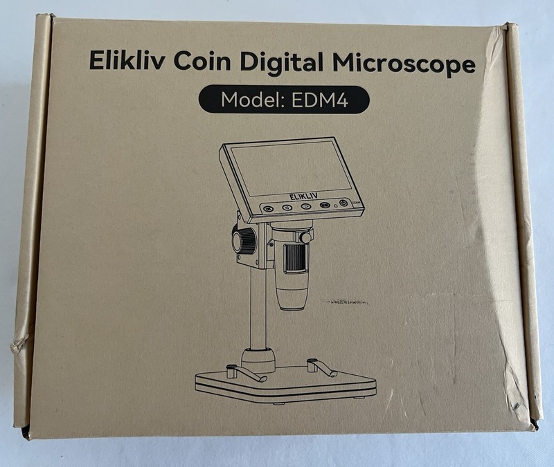 Elikliv Coin Microscope 1000X 4.3'' LCD Digital Microscope with Screen USB HD