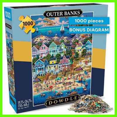 Dowdle's Outer Banks 1000 Piece Jigsaw Puzzle, , Recycled  Board, Reference D...