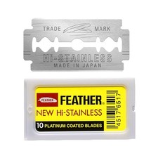 Feather Double Edge Safety Razor Blades 10 Count 10 Pack of 1 