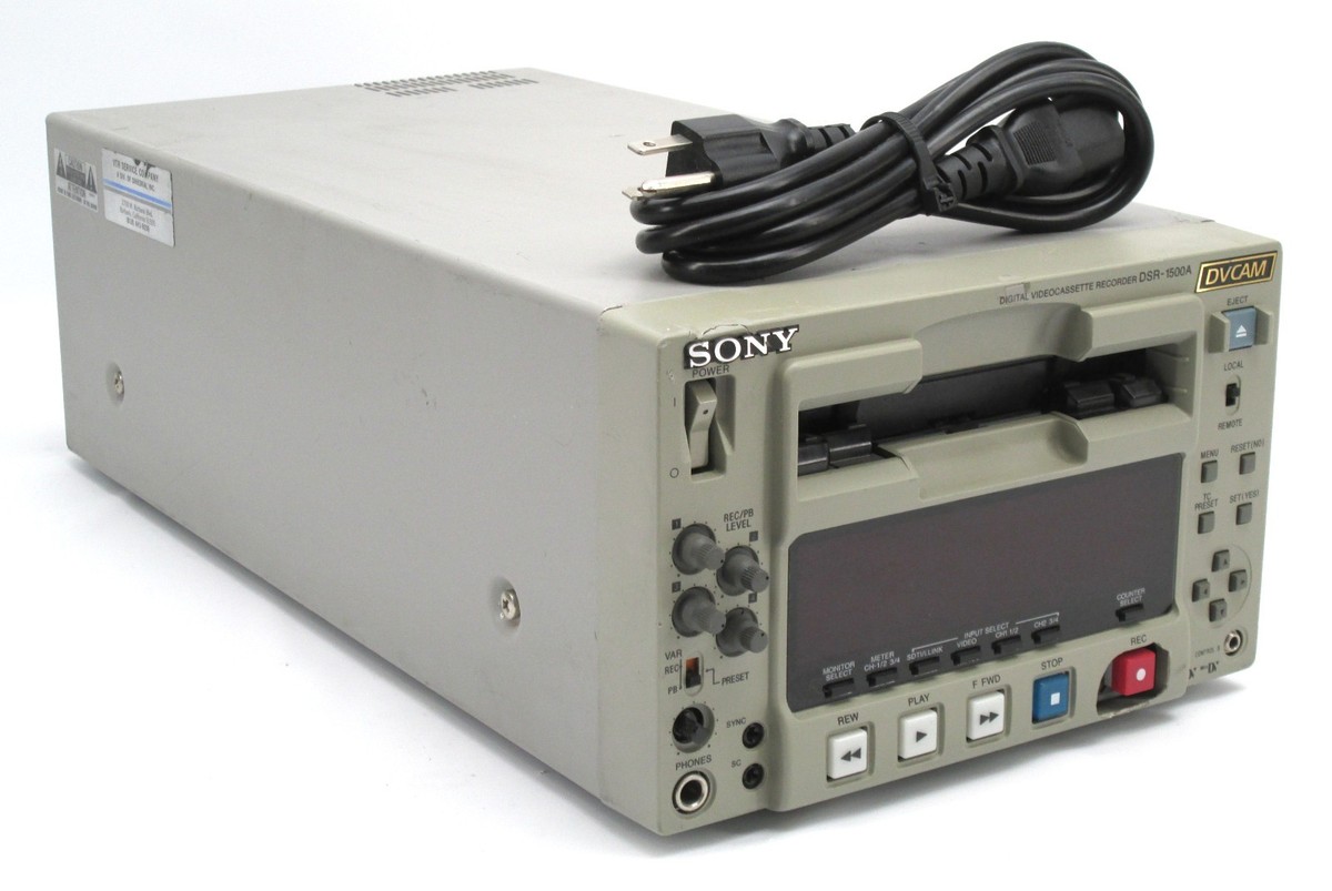 Sony DSR-1500A DVCAM MiniDV Digital Video Cassette Recorder