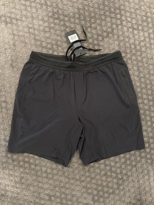 Ten Thousand Session Lined Shorts Men's Large Black Drawstring  7 Inch Inseam
