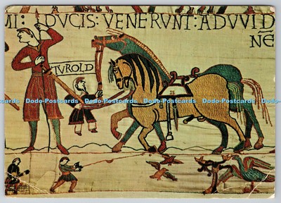D321911 Calvados. Bayeux. Fiery stallions are checked by Turold. CIMCROME. Combi