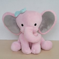 Bedtime Originals Hazel Twinkle Toes Pink Plush Elephant Stuffed Animal 9 Inch