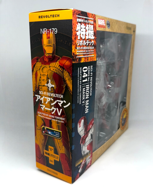 Kaiyodo SCI-FI Revoltech 041 Iron Man Mark V Figure Marvel Iron